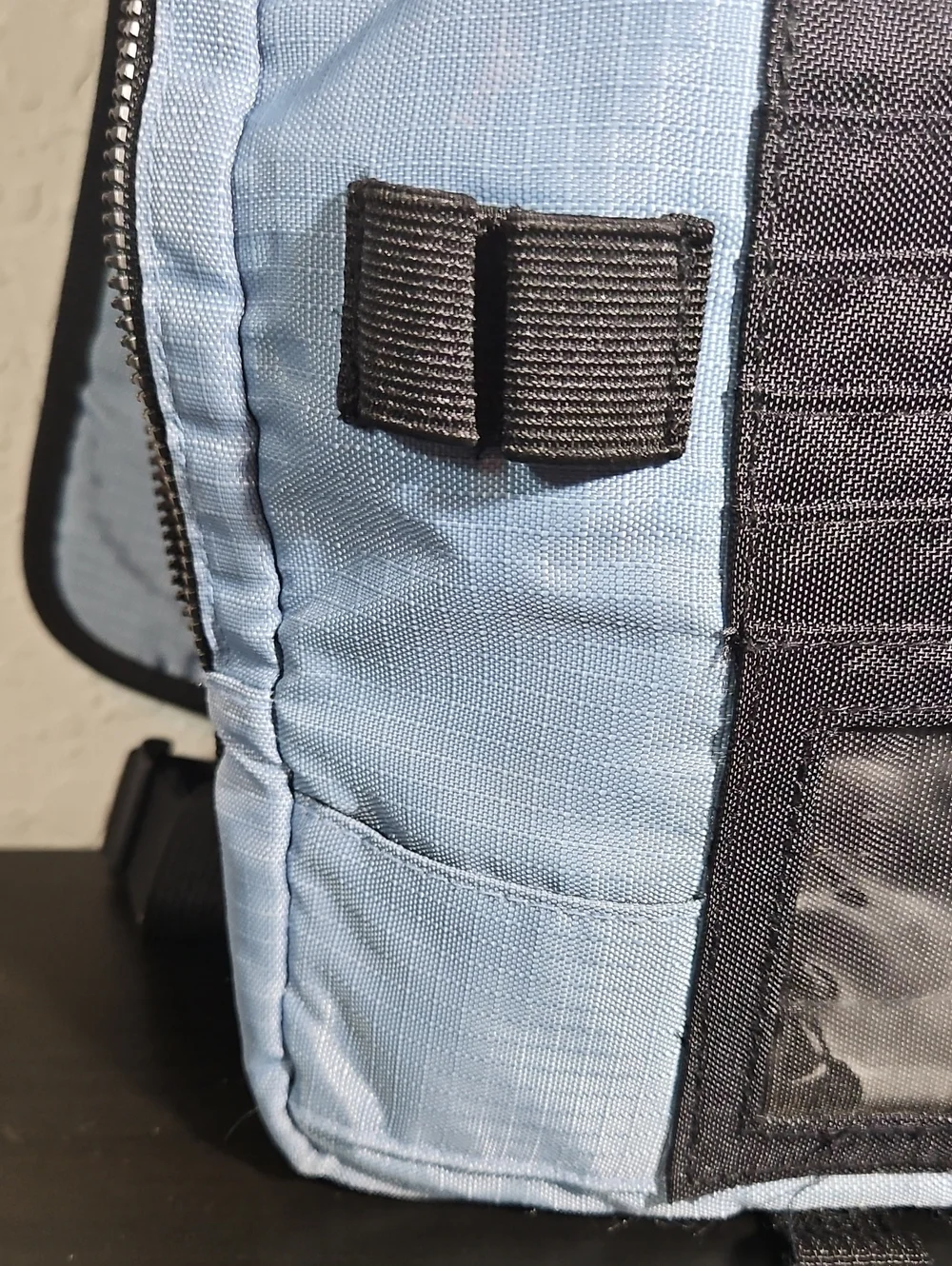 Eddie Bauer Travel Gear Light Blue/Black Crossbody Bag